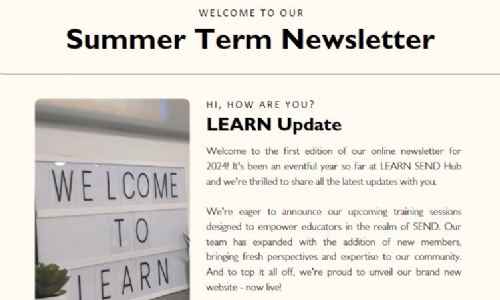 LEARN SEND Hub - May 2024 Newsletter